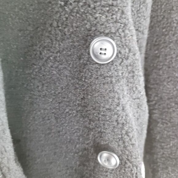 Unbranded oversized teddy bear plush pea coat black - Picture 3 of 8